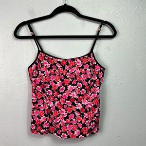 It Figures I.F. Pink Floral Tankini Swim Top 10